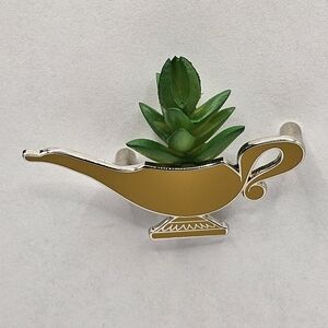 Disney Gold and Green Aladdin Lamp Planter